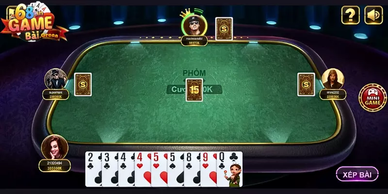 cược game bài Bàn chơi cược Phỏm để người chơi trải nghiệm và kiếm tiền thưởng