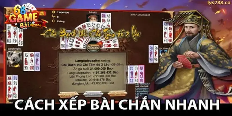 chắn online Cách xếp bài chắn
