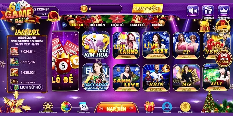 cổng game bài trực tuyến Thành viên chọn vào sảnh game bài trực tuyến trên nền tảng
